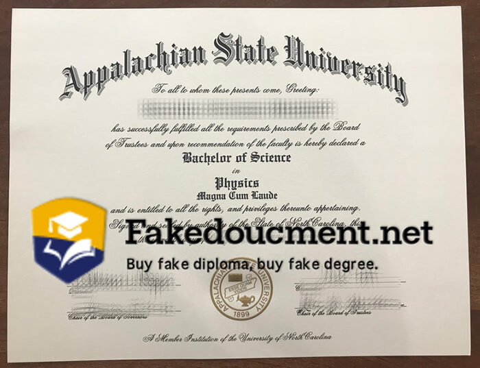 Buy Appalachian State University diploma, order ASU fake degree online.