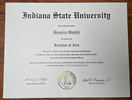 Buy Indiana State University degree, buy ISU fake diploma.