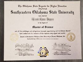 Southeastern Oklahoma State University diploma, buy SOSU fake degree online.