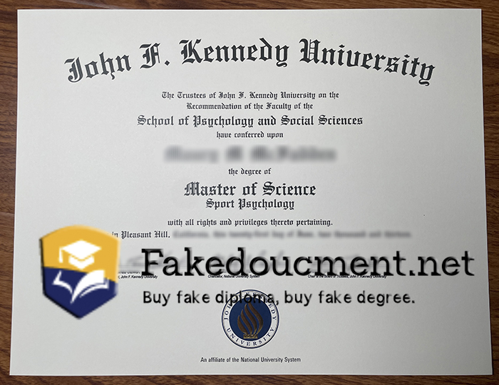 Buy John F Kennedy University diploma. fake JFK University diploma.