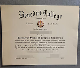 purchase fake Benedict College degree