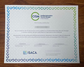 purchase fake Certified Information Security Manager certificate