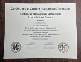 purchase fake Certified Management Accountant certificate