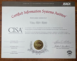 purchase fake ISACA certificate