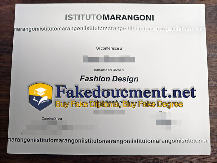 purchase fake Istituto Marangoni certificate