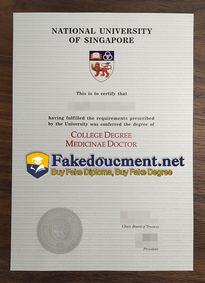 purchase fake National University of Singapore diploma