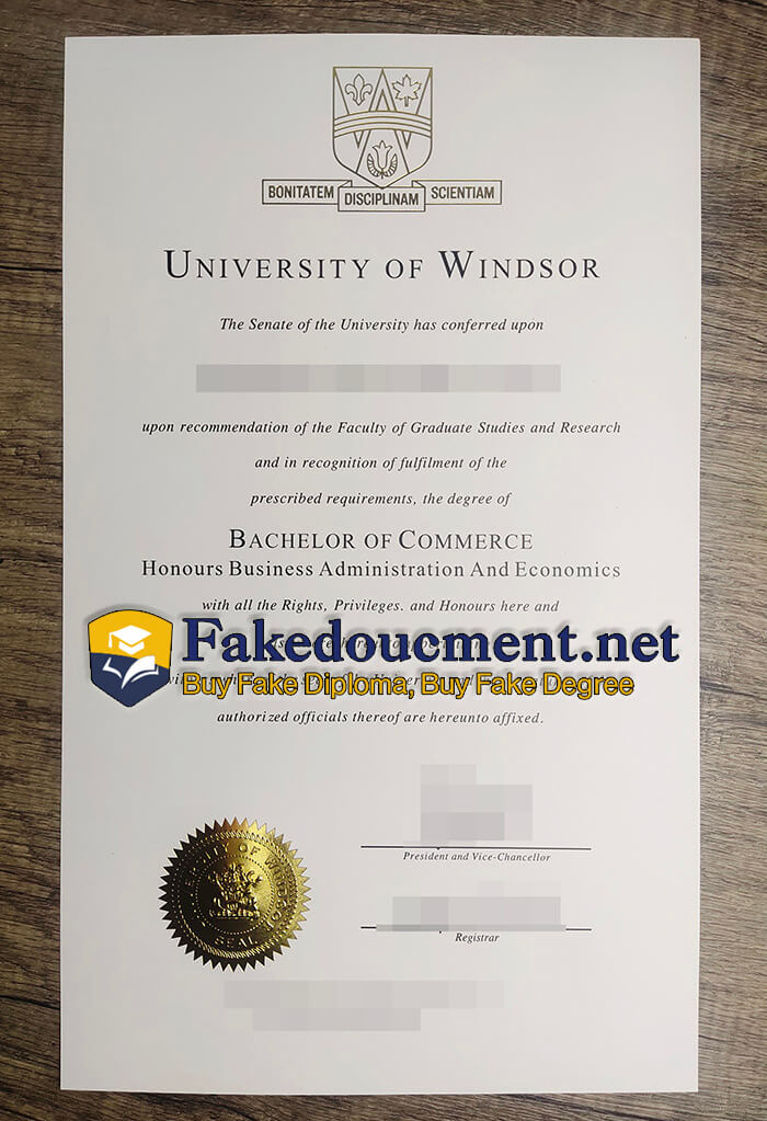 purchase fake University of Windsor diploma