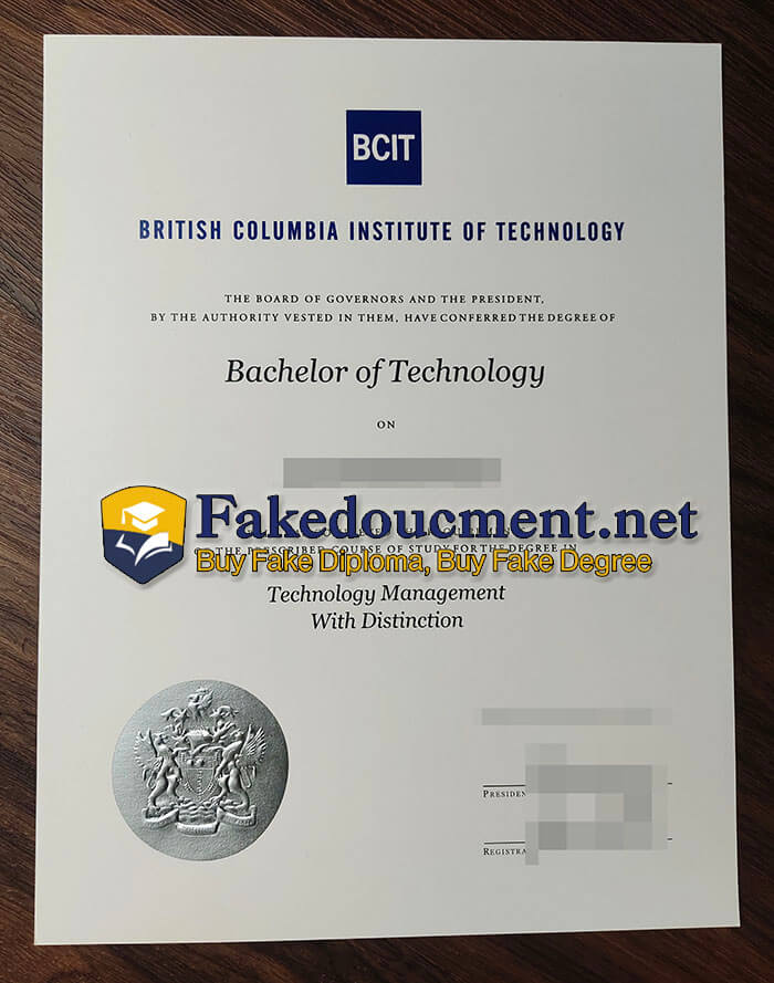 purchase realistic British Columbia Institute of Technology diploma