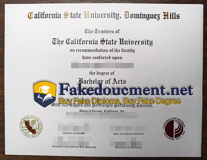 purchase fake Cal State Dominguez Hills diploma