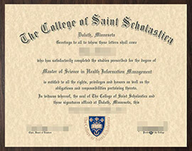 purchase realistic College of Saint Scholastica degree