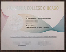 purchase realistic Columbia College Chicago degree