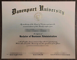 purchase realistic Davenport University degree