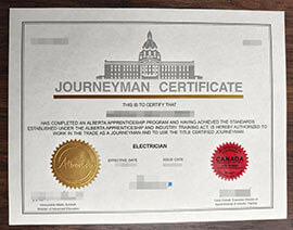 purchase fake Journeyman Certificate Canada