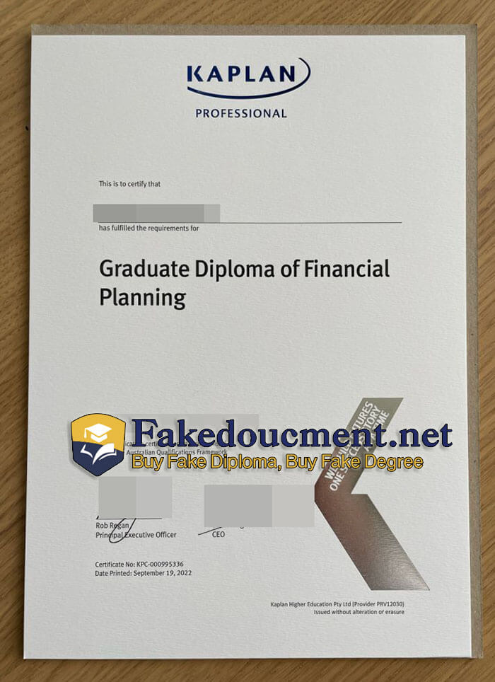 purchase realistic Kaplan Professional diploma