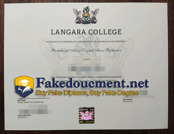 purchase realistic Langara College diploma