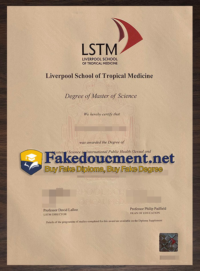 purchase realistic Liverpool School of Tropical Medicine diploma