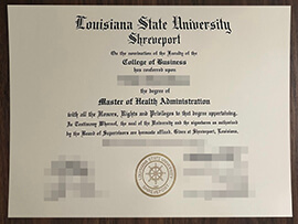 purchase realistic Louisiana State University Shreveport degree