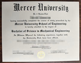 purchase fake Mercer University degree