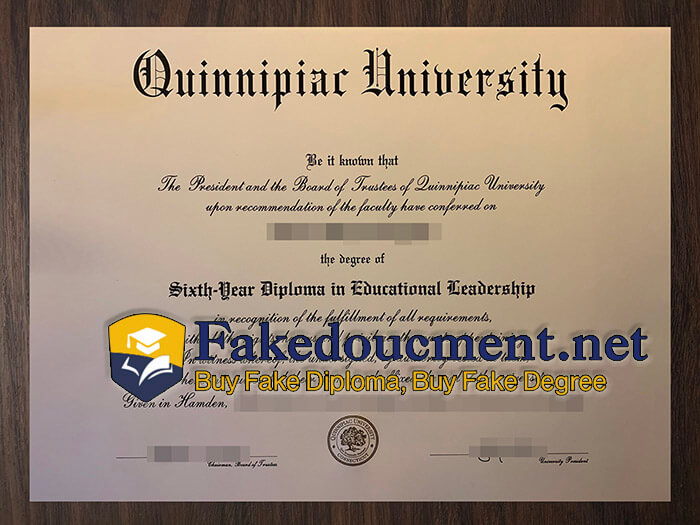 purchase realistic Quinnipiac University diploma