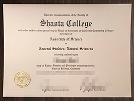 purchase realistic Shasta College degree