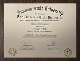 purchase realistic Sonoma State University degree