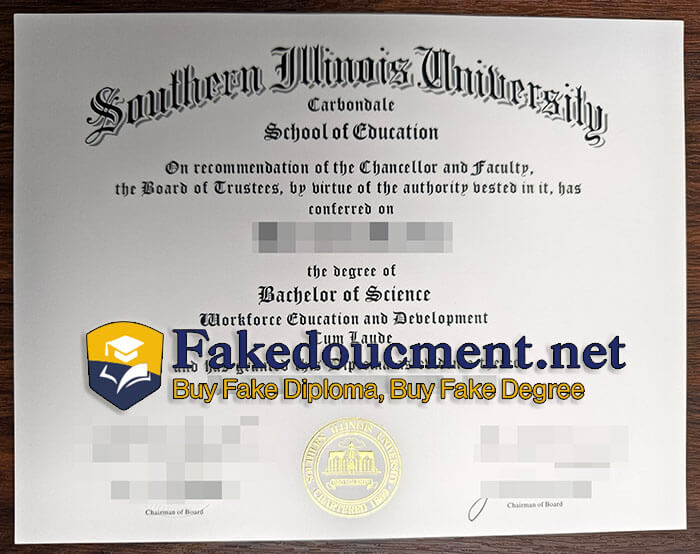 purchase realistic Southern Illinois University diploma