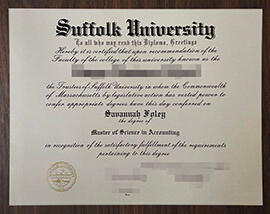 purchase realistic Suffolk University degree