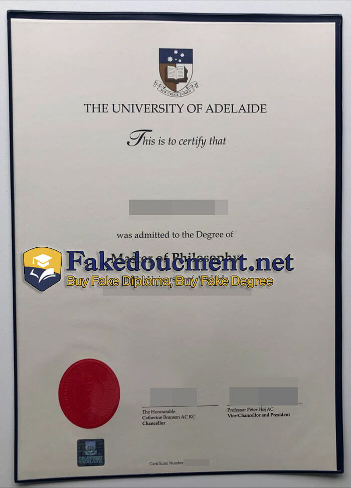 purchase realistic University of Adelaide diploma