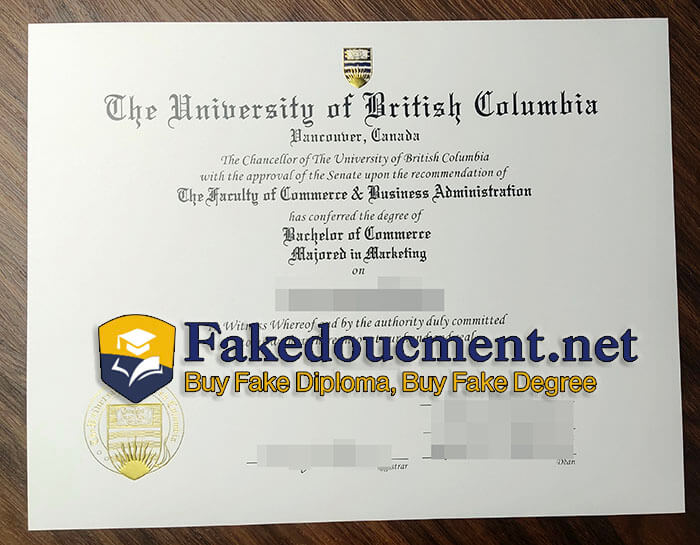 purchase realistic University of British Columbia diploma