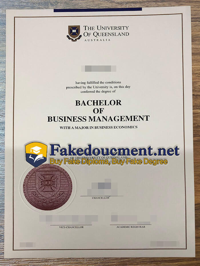 purchase realistic University of Queensland diploma