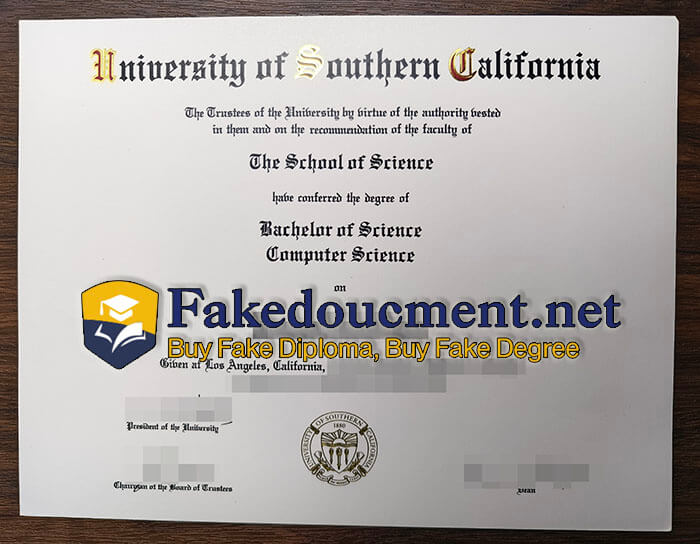 purchase fake University of Southern California diploma