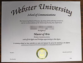 purchase realistic Webster University degree