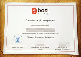 purchase realistic basi Pilates certificate