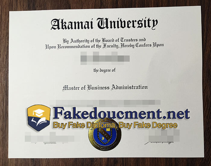 purchase realistic Akamai University diploma