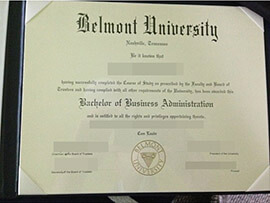 purchase realistic Belmont University degree