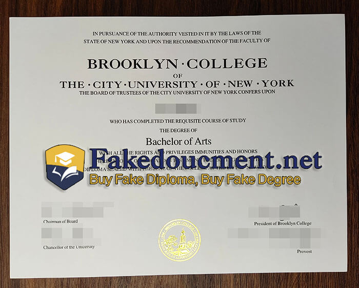 purchase realistic Brooklyn College diploma