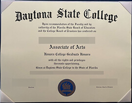 purchase realistic Daytona State College certificate