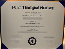 purchase realistic Fuller Theological Seminary degree