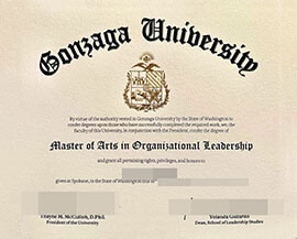 purchase realistic Gonzaga University degree