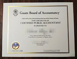 purchase realistic Guam Board of Accountancy certificate