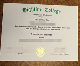 purchase realistic Highline College degree