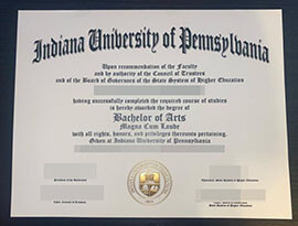 purchase realsitic Indiana University of Pennsylvania degree