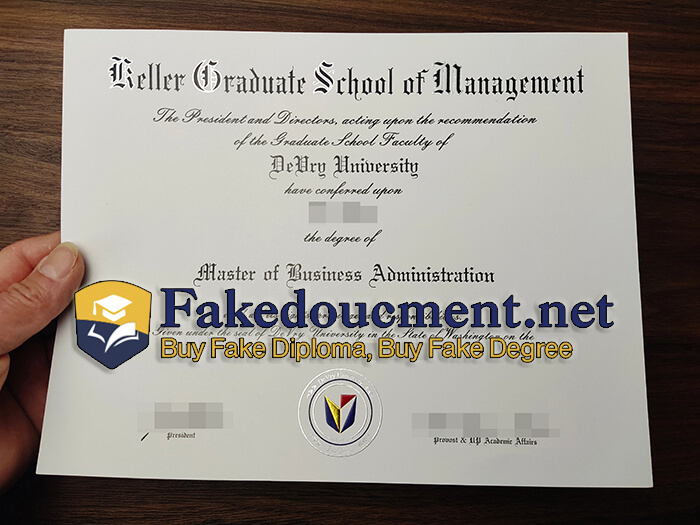 purchase realistic Keller Graduate School of Management diploma