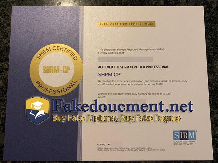 purchase realistic Shrm Certified Professional certificate