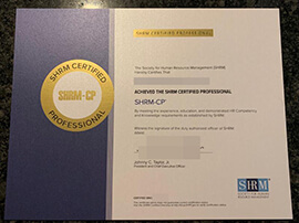 purchase realisti Shrm Certified Professional certificate