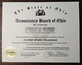 purchase realistic State of Ohio CPA certificate