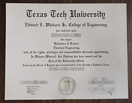 purchase realistic Texas Tech University degree