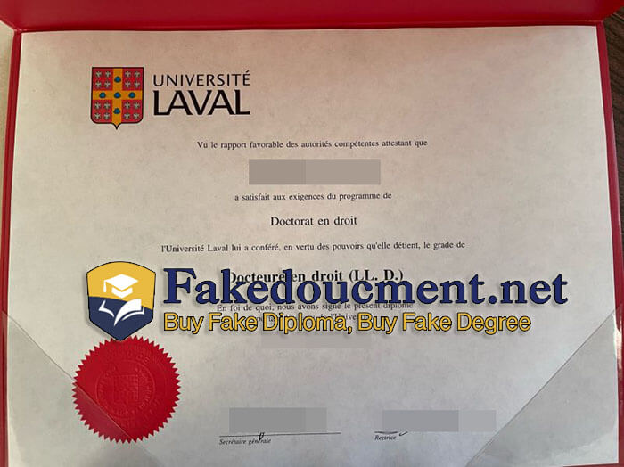 purchase realistic Université Laval diploma