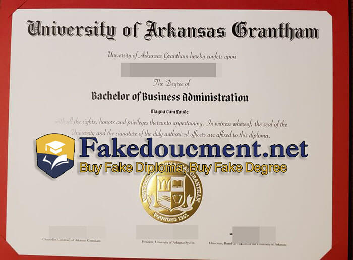 purchase realistic University of Arkansas Grantham diploma