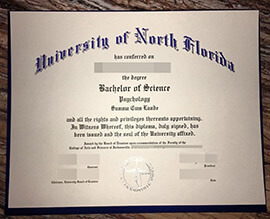 purchase realistic University of North Florida degree